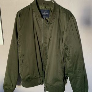 Sz Large Olive Bomber Jacket!